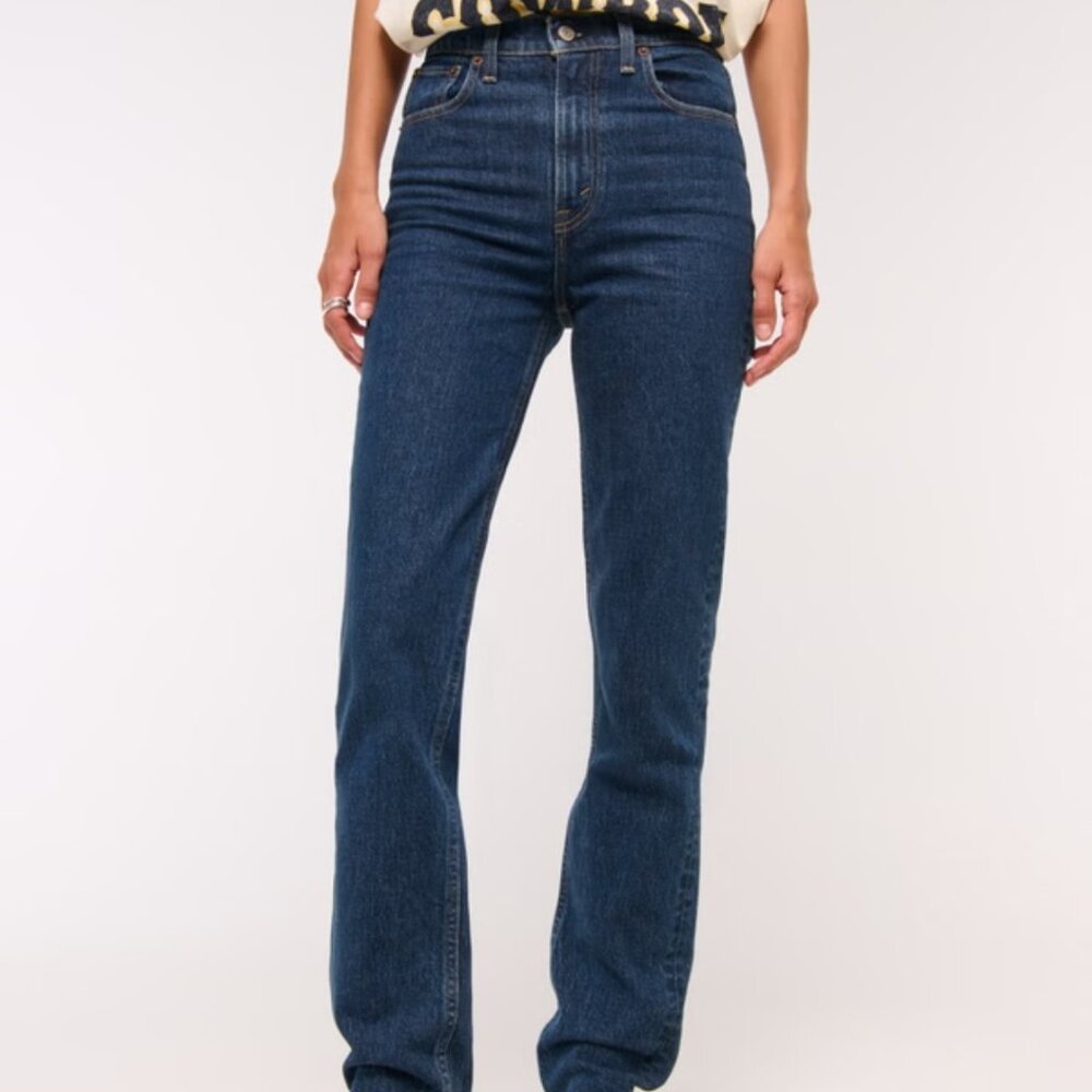 Abercrombie and Fitch Ultra High Rise 90s Straight Jean